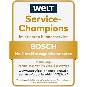 Service client Bosch Champion - N° 1 dans le service électroménager
