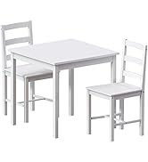 Vida Designs Yorkshire Ensemble table et chaises de salle à manger Blanc 2 places