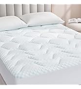 EHEYCIGA Surmatelas 140 x 190 Memoire de Forme, Fibre de Rafraichissant sur Matelas 2 Personnes 1...