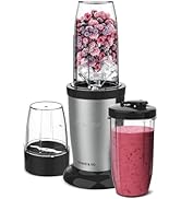 Taurus Shake & Go Mixeur 800 W 2 verres portables 500 ml hachoir 150 ml lames Intercam