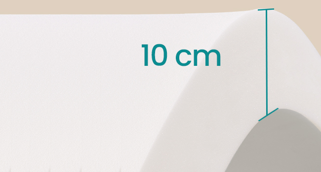 Le texte indique « Image 7 » et « 10 cm ». Indicateur de mesure indiquant une hauteur verticale de 10 centimètres de couleur turquoise.