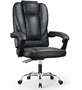 naspaluro Chaise Bureau, Fauteuil Bureau Ergonomique à Dossier Haut Inclinable à 135°, Chaise Piv...