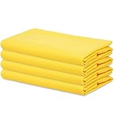 Sweet Needle - Paquet de 4 - Serviettes de Table surdimensionnées 100% Coton 45 CM x 45 CM (18 po...