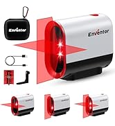 Enventor Niveau laser auto-nivelant de 35 m, niveau laser rouge avec 3 modes (auto-nivellement, manuel et ...