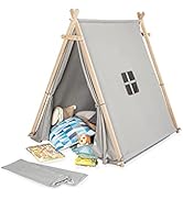 PINOLINO Tente de jeu pour enfant – Noah avec fenêtre, tapis de sol et sac de rangement, 101x131×106 c...
