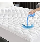 GRT Protège-matelas 180 x 200 cm, surmatelas matelassé, imperméable, surmatelas profond, etc.