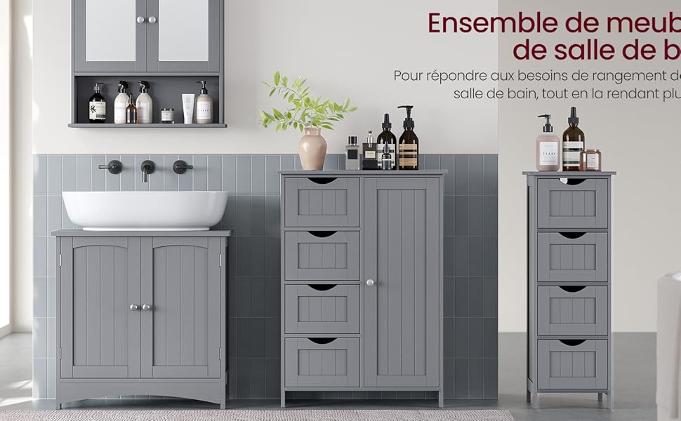 une salle de bain avec lavabo et meuble