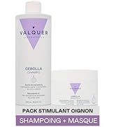Valquer Laboratorios Pack Shampoing + masque à l'oignon. Réduire la graisse. Stimulant capillaire...