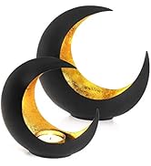 Gadgy Bougeoir noir | 2 pièces décoration orientale avec effet ombre | décoration de bougie |...