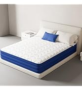 INMOKO Matelas 140x190 cm, 22 cm Épaisseur, Ressorts Ensachés, 7 Zones Ergonomiques, 10 Couches R...