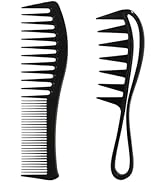 Peigne à Cheveux, 2 Pièces Peigne à Dents Larges, Ensemble de Peigne à Cheveux, Peigne de Coiffur...