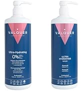 Valquer Profesional Pack Shampoing + Masque Effet Glace Ultra-hydratant. Sans sel. sans silicones...
