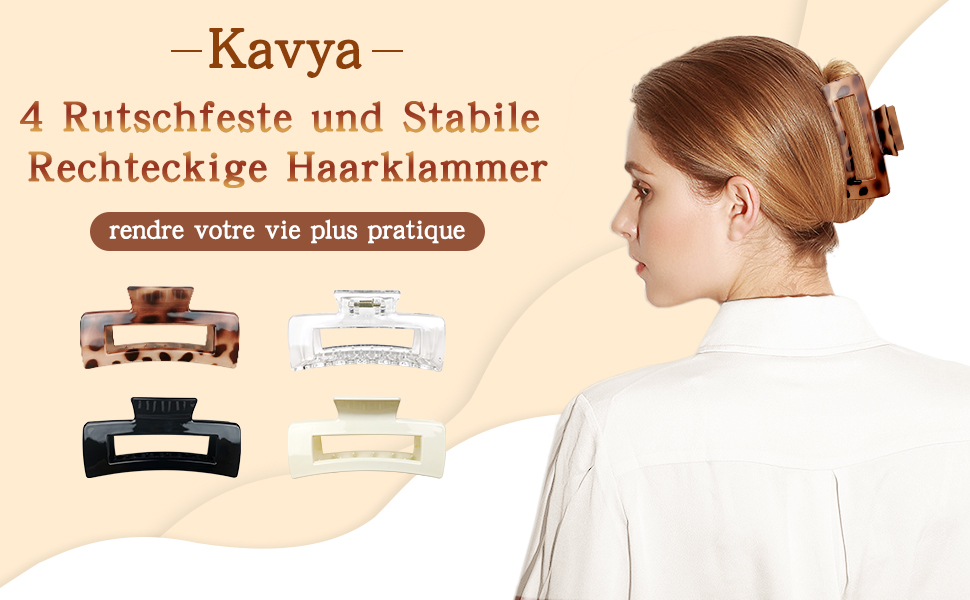 Grande pince à cheveux.