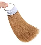 Échantillons de cheveux humains pour test de couleur Brun clair Niveau 6 de ton Échantillons natu...