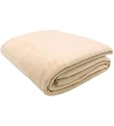 Couverture Zollner - 150 x 200 cm - Mélange de coton - 425 g/m² - Beige
