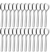 Hunnycook Lot de 24 cuillères à soupe en acier inoxydable