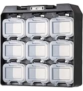 Iris Ohyama, Mallette de rangement, bricolage, 9 compartiments amovibles, Porte-Ceinture, facile ...