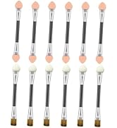 Pinceaux Ombre à Paupières - 12 Pinceaux Ombre à Paupières à Eponge, Double Face et Double Tête, ...