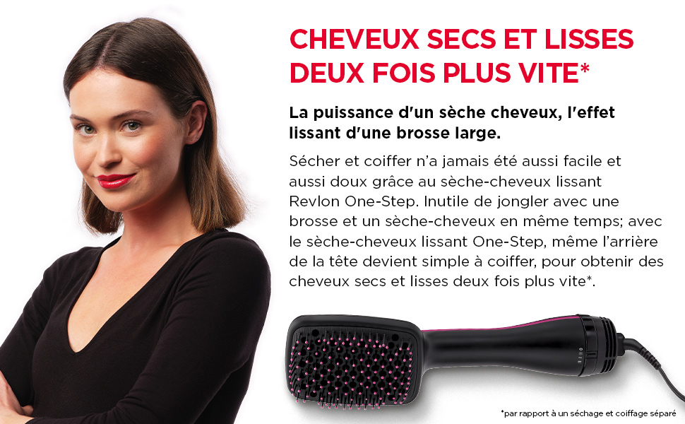 Revlon; Sèche-cheveux; lissant; 2 niveaux de chaleur; Cool Shot; cheveux longs ou mi-longs