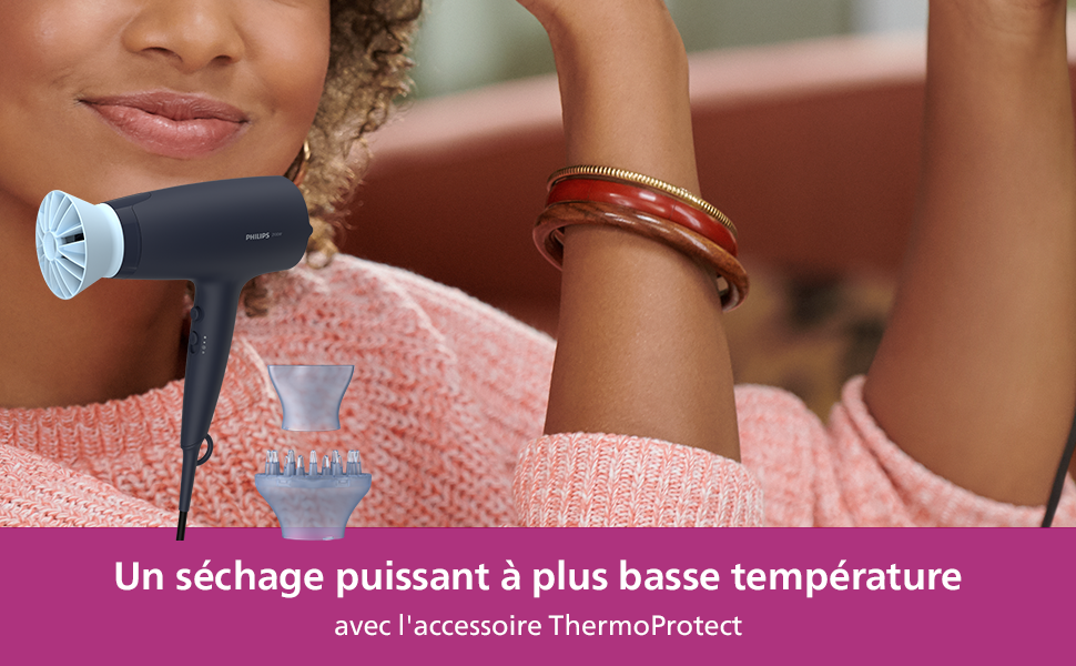 Séchage puissant à une température d'air plus basse avec Philips