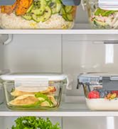 Igluu Récipient en verre 3 compartiments avec couvercles hermétiques SnapLock Contrôle des portions