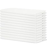 Sweet Needle - Paquet de 12 - Serviettes de Table surdimensionnées 100% Coton 45 CM x 45 CM (18 p...