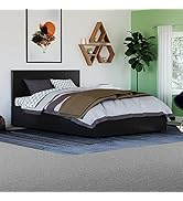 Le texte se lit comme suit : « Image 7 ». Séquence montrant un sommier ajustable dans différentes positions, présenté dans une chambre à coucher aux murs verts au décor moderne.