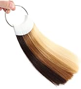 Échantillons de cheveux humains pour test de couleur 5 nuances de niveau différent Échantillons n...