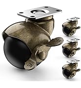 Holkie Roulette pivotante en laiton pour meubles antiques 50 mm