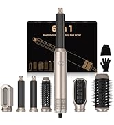 Air Styler 6 en 1,1000w Sèche Cheveux Ionique,Airbrush Hair Styler,Température Vitesse du vent Ré...