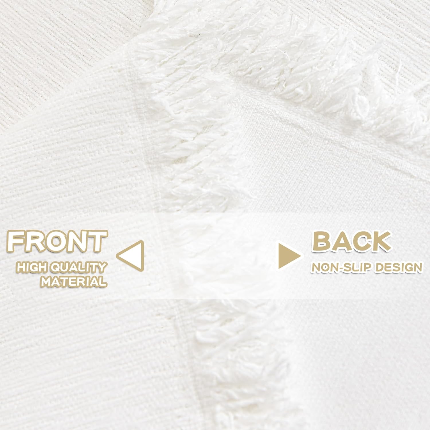 MYSKY HOME - Housse de canapé 3 places - 180x340cm - protection animaux, enfants, blanche