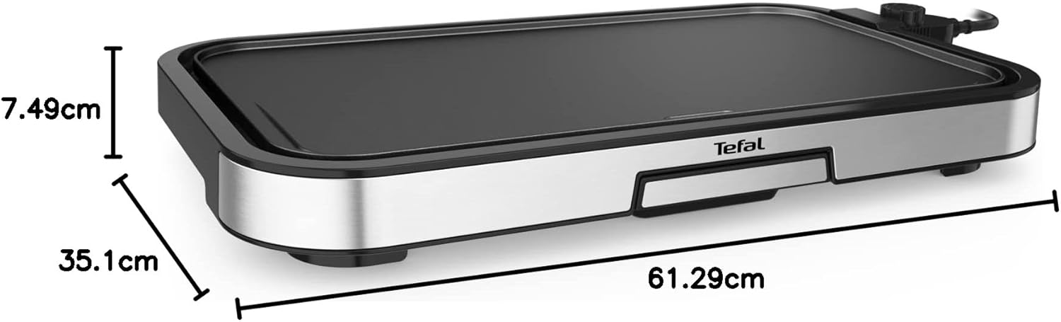 Tefal - Plancha Giant - XXL - 12 pers, revêtement antiadhésif, thermostat réglable, 2300W, CB631D