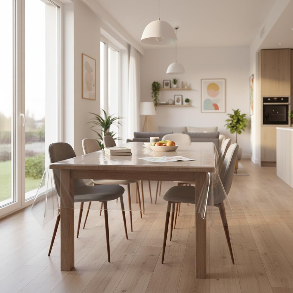 VITA PERFETTA - nappe transparente fine - 180x180 cm - PVC protection