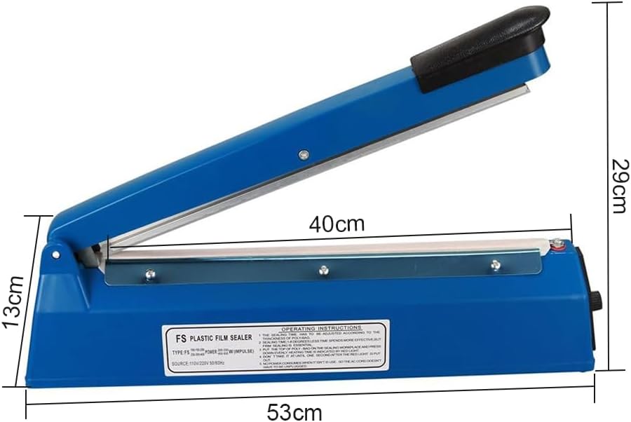 Yontree - machine à sceller impulse - 53x13x8.5cm - électrique, manuel