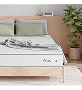 NoVilla Matelas 160 x 190 cm, matelas double à ressorts et mousse, hauteur 20 cm, matelas à mol...