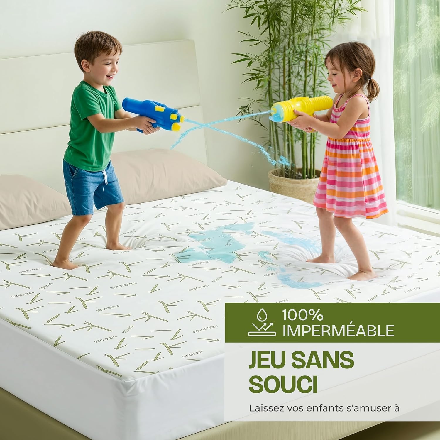 Utopia Bedding - Protège-matelas série Premium - 80x190x30 cm - imperméable, viscose, Oeko-Tex