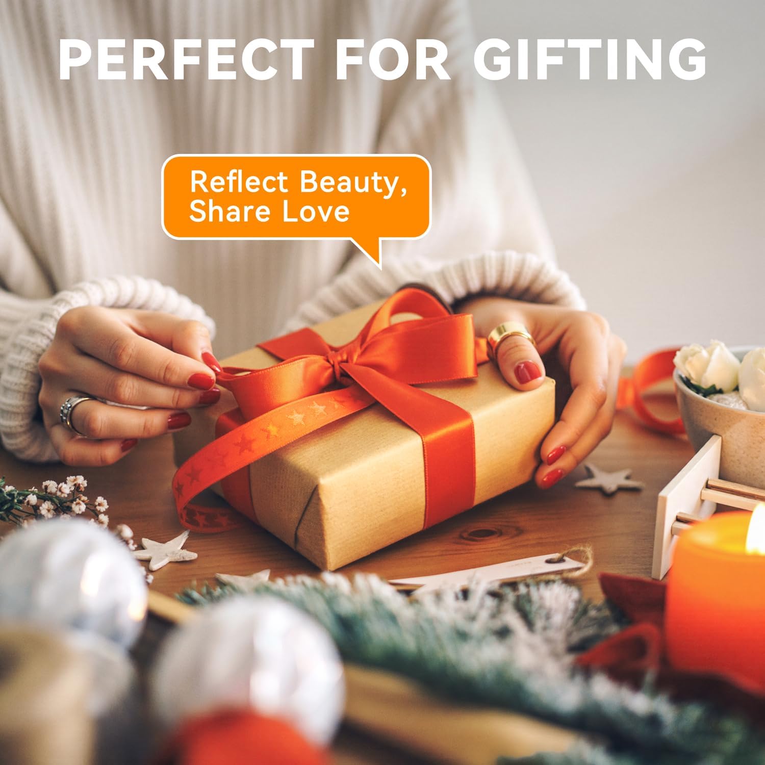 Auxmir - miroir maquillage série LED - 48 LED - USB rechargeable, écran tactile