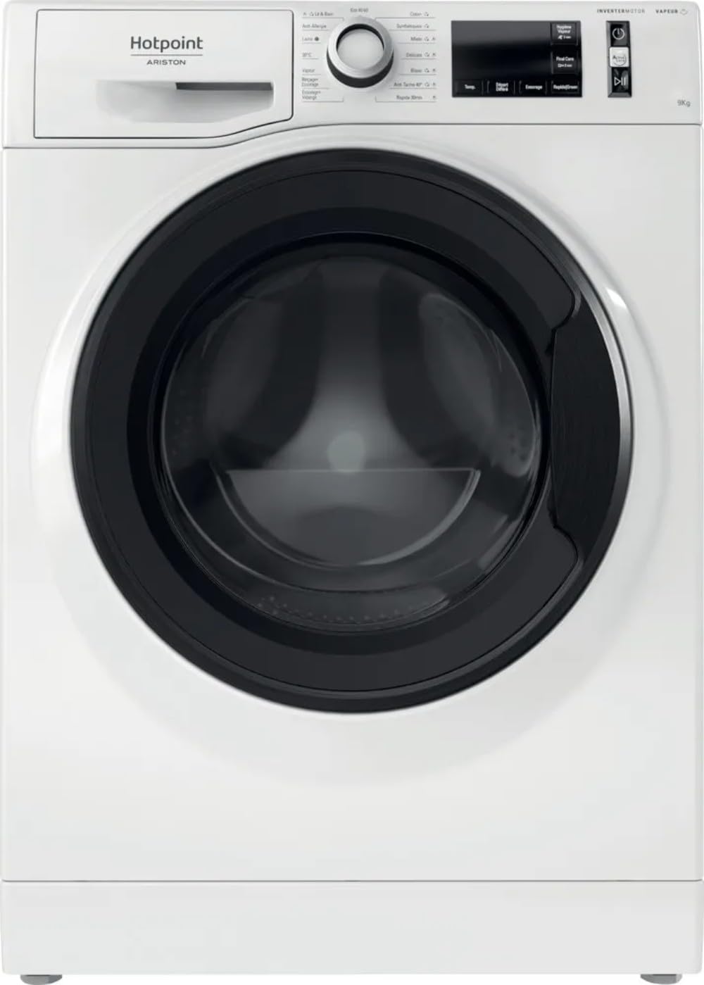 Hotpoint - Lave-linge frontal 9kg, 1400 tr/min, Inverter, vapeur - NAM11948WMFR