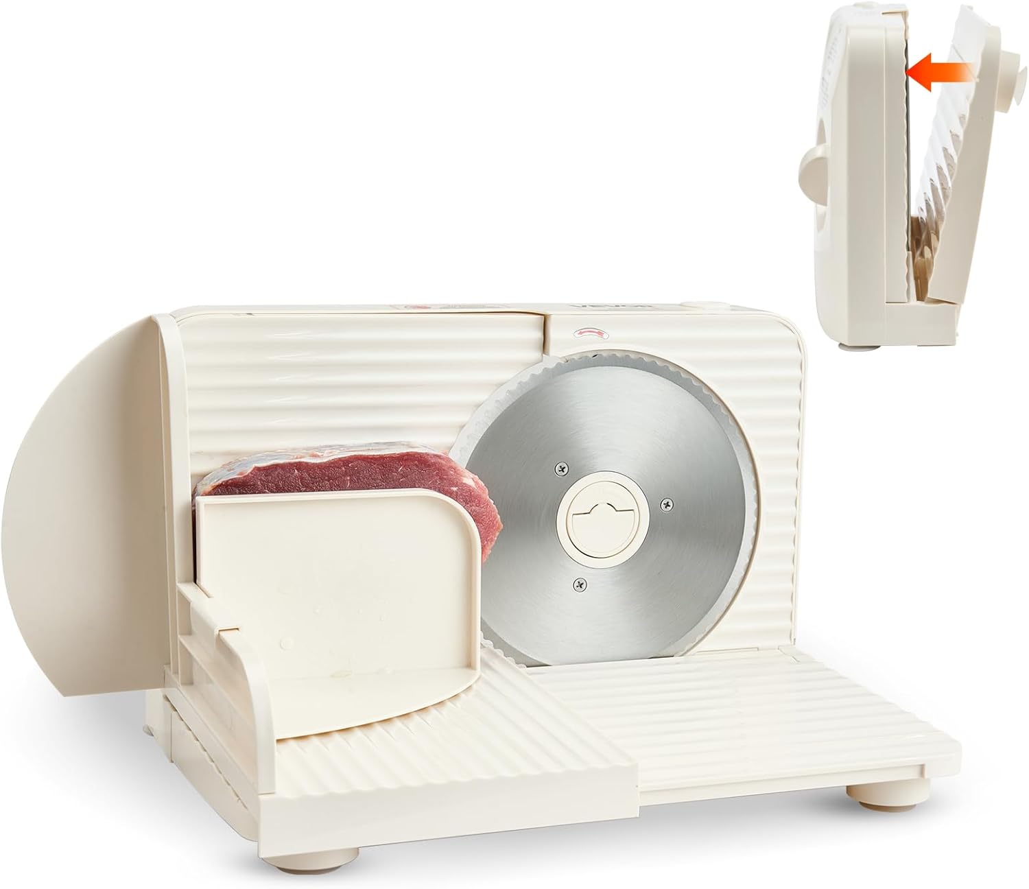 VEVOR - trancheuse électrique 180W, lame 170mm, épaisseur réglable