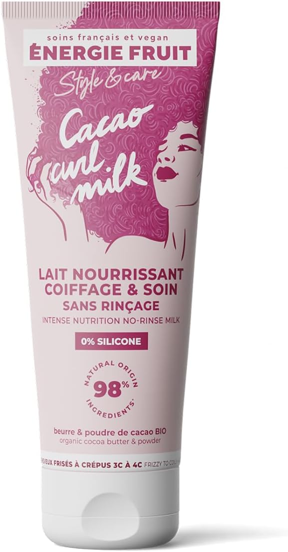 ENERGIE FRUIT - lait coiffant cacao, vegan - 200ml - cheveux frisés