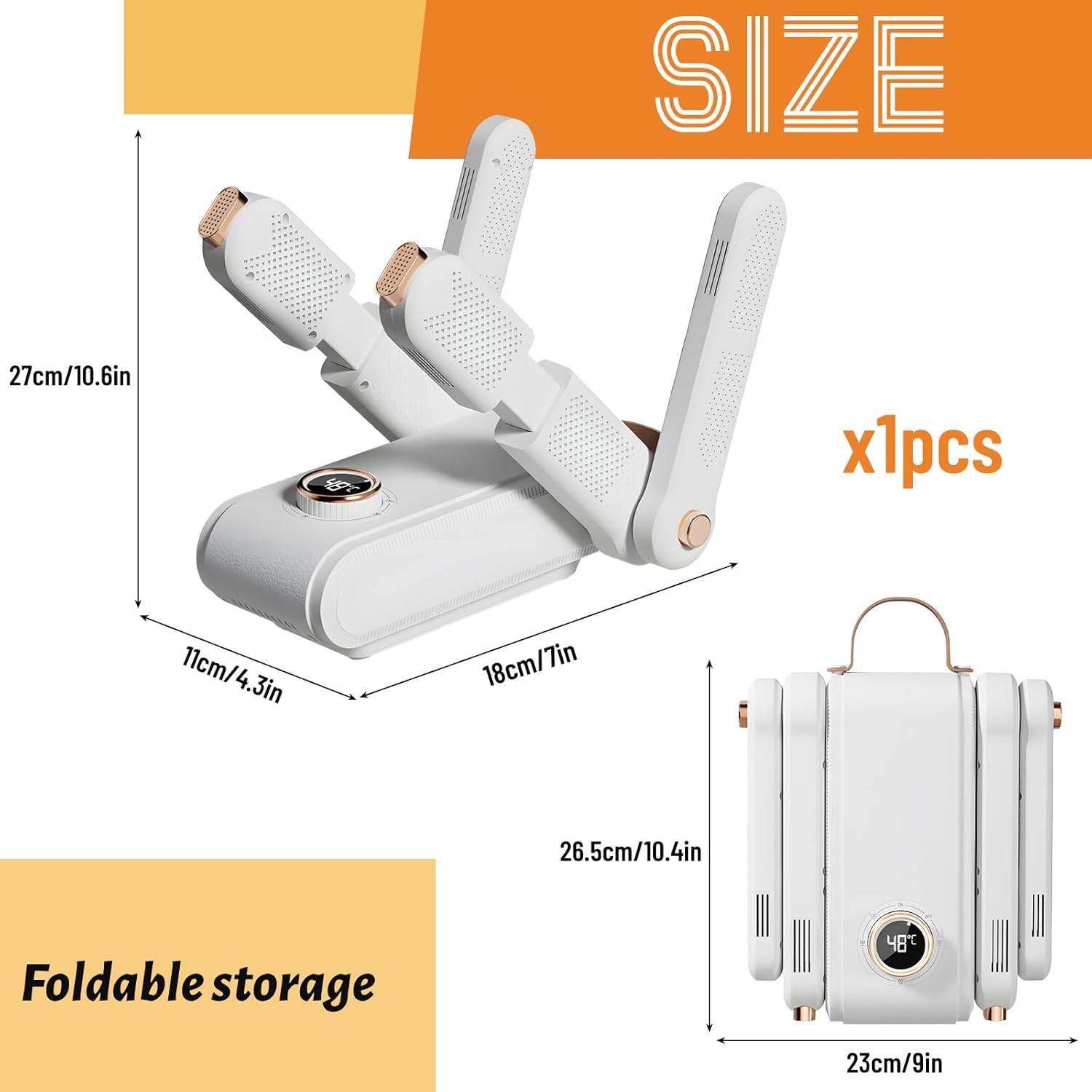 Sèche chaussures électrique 4 bras, programmation arrêt, stérilisation, réchauffage rapide