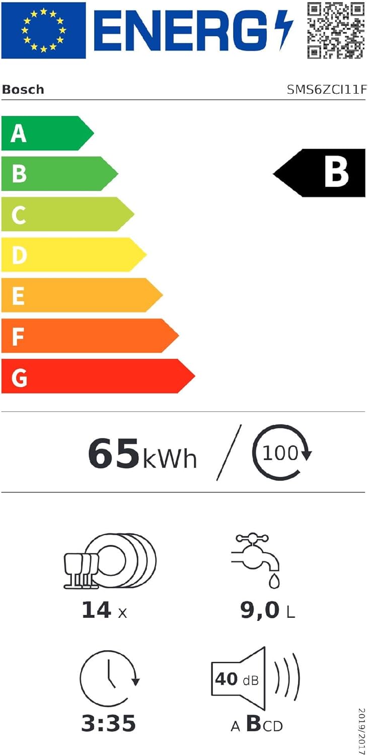 Bosch - série 6 - 60cm - lave-vaisselle pose libre acier brossé SMS6ZCI11F
