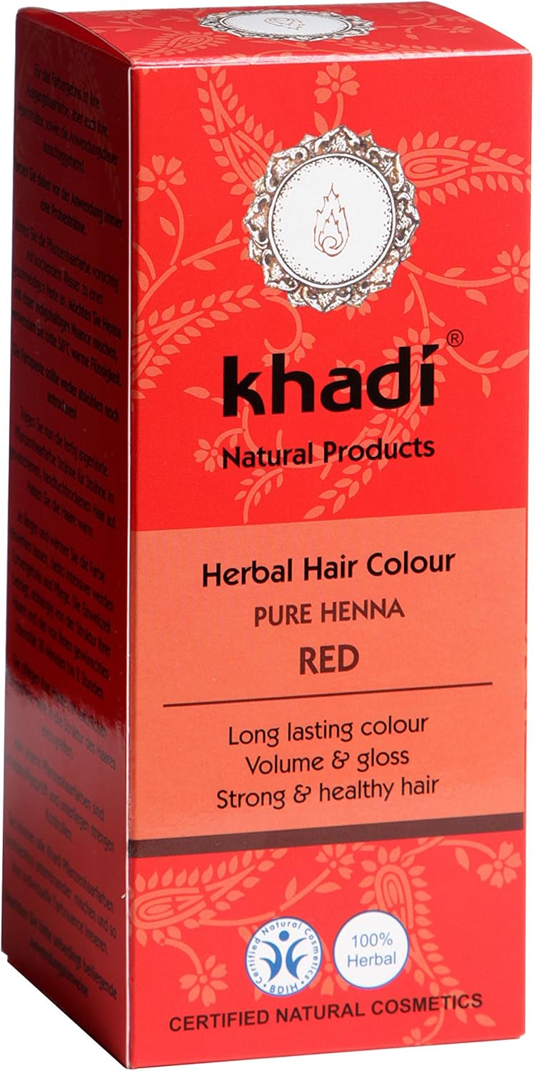 Khadi - Henné naturel pur - 100g - Coloration végétale cheveux