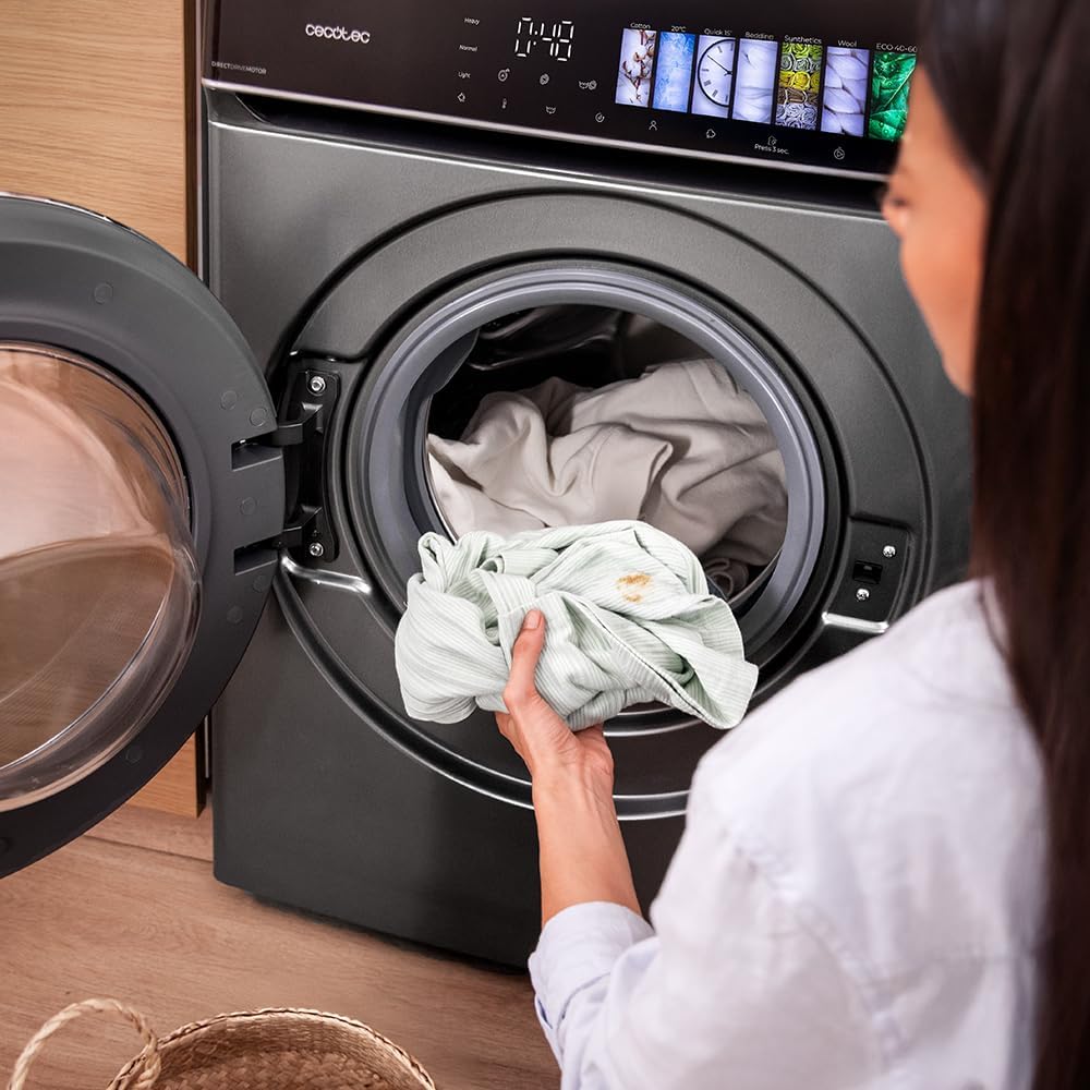 Cecotec - lave-linge série principale - dimensions compactes - programmes rapides et grande capacité