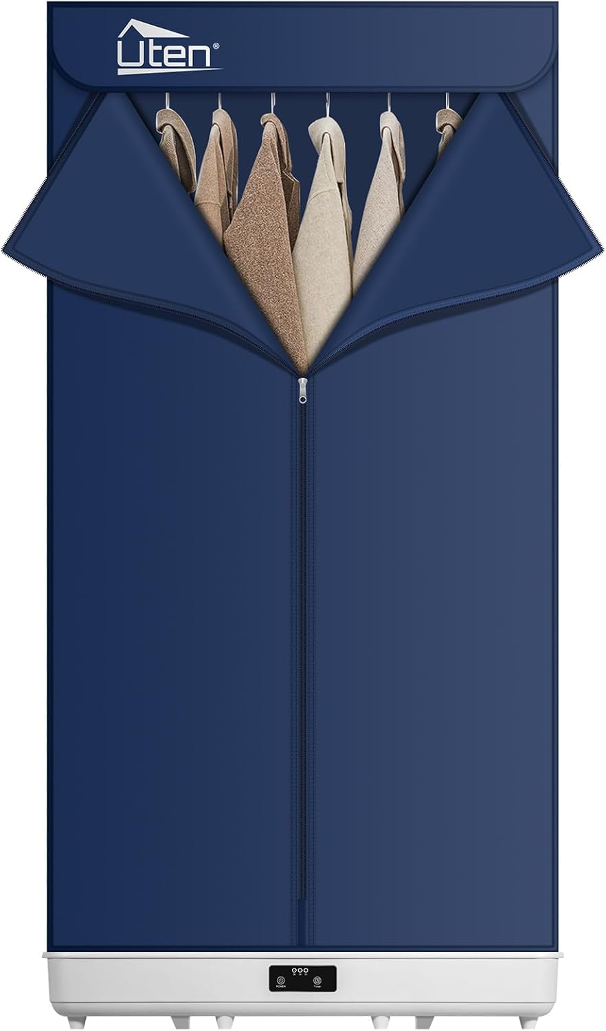 Uten - sèche-linge portable 1500W - amovible, télécommande, housse rangement
