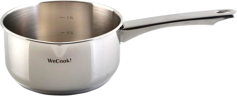 Wecook - casserole inox 18/10 - Ø12cm - bec verseur, graduation, 0,7L, induction