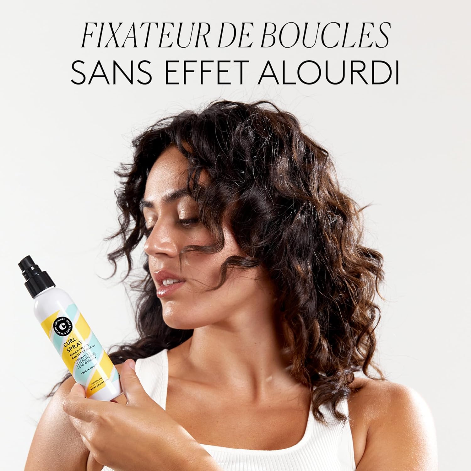COCUNAT - Curl Spray - 125ml - Boucles souples sans frisottis, sans silicone
