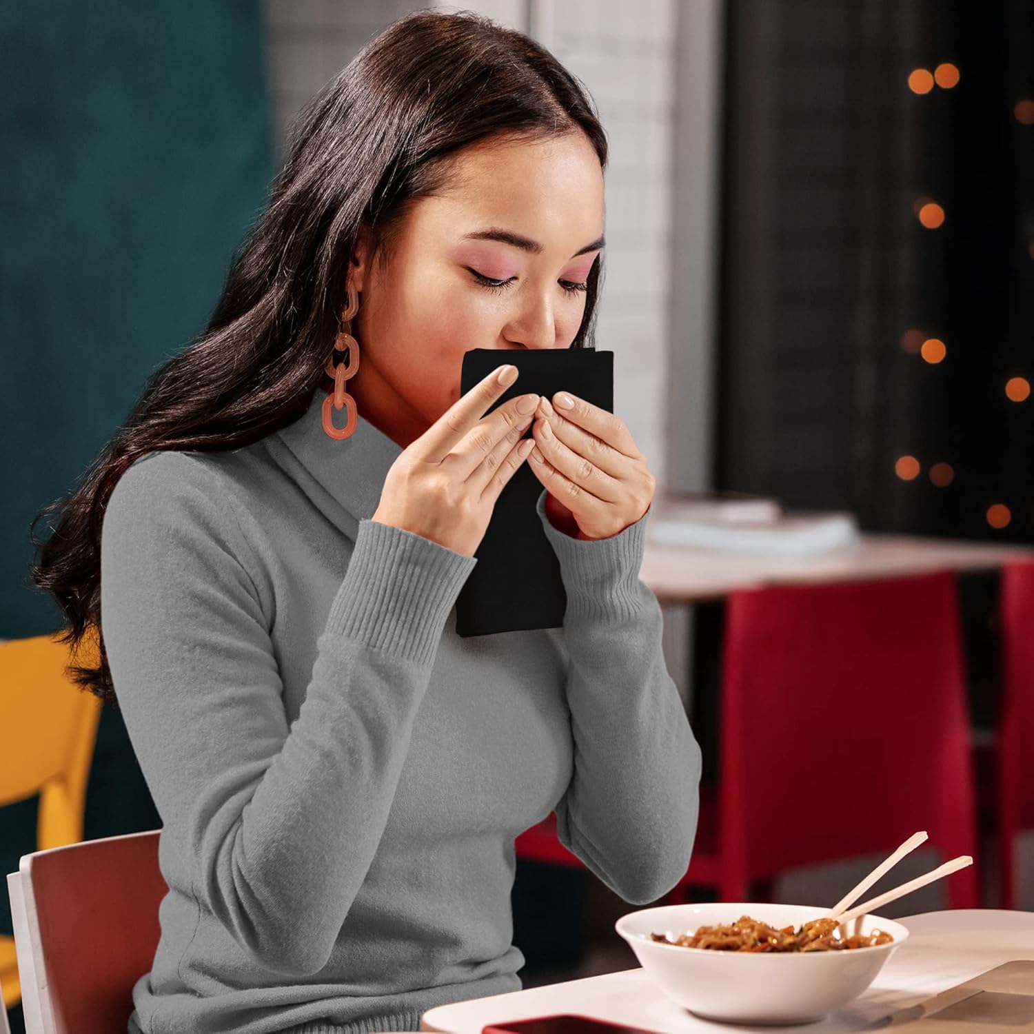 Utopia Kitchen - serviettes tissu - 50x50 cm - coton mélangé lavable