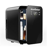 Enventor Mini Frigo de Chambre 10L, Petit Frigo avec Double Système de Refroidissement, 12V/220V,...