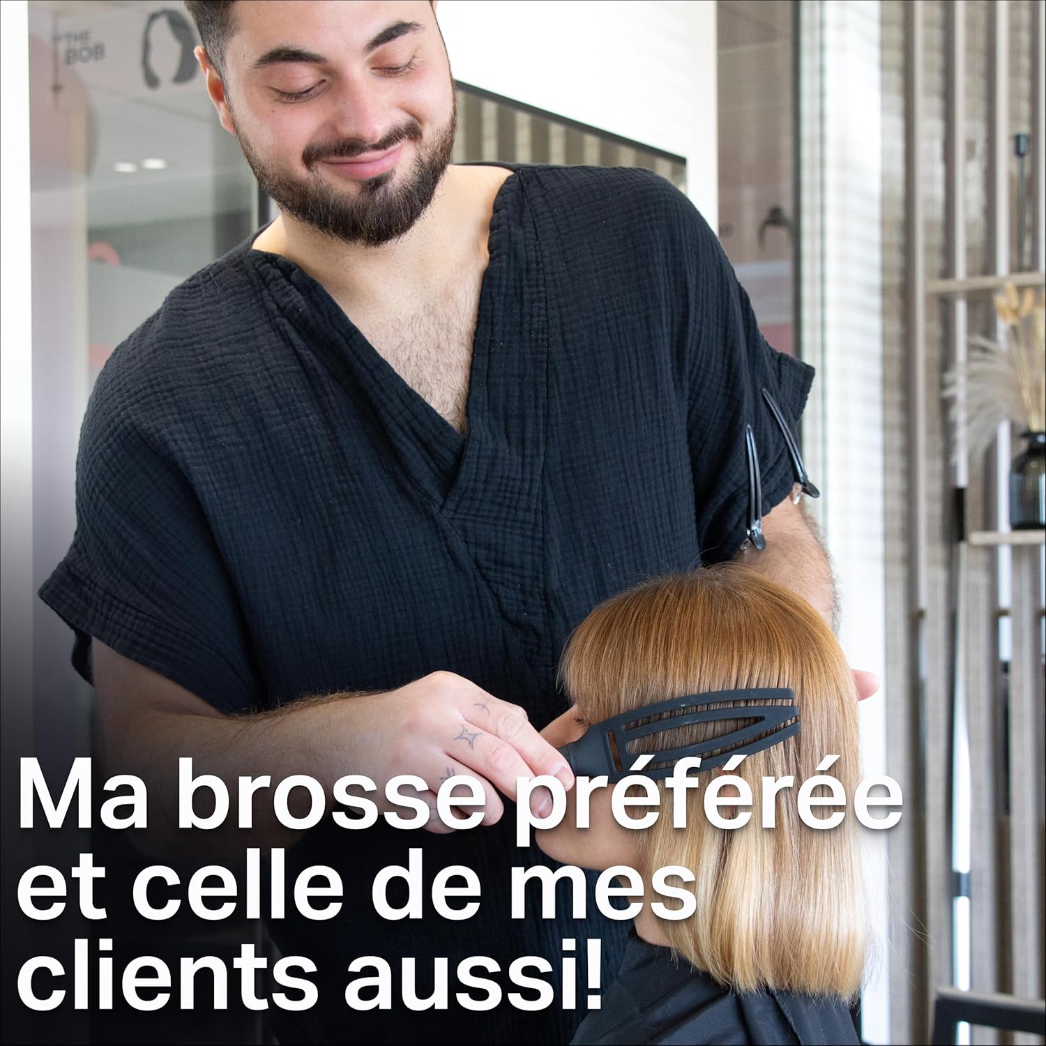 Olivia Garden - Fingerbrush Care Iconic - brosse démêlante, poils sanglier & nylon, brillance ultime